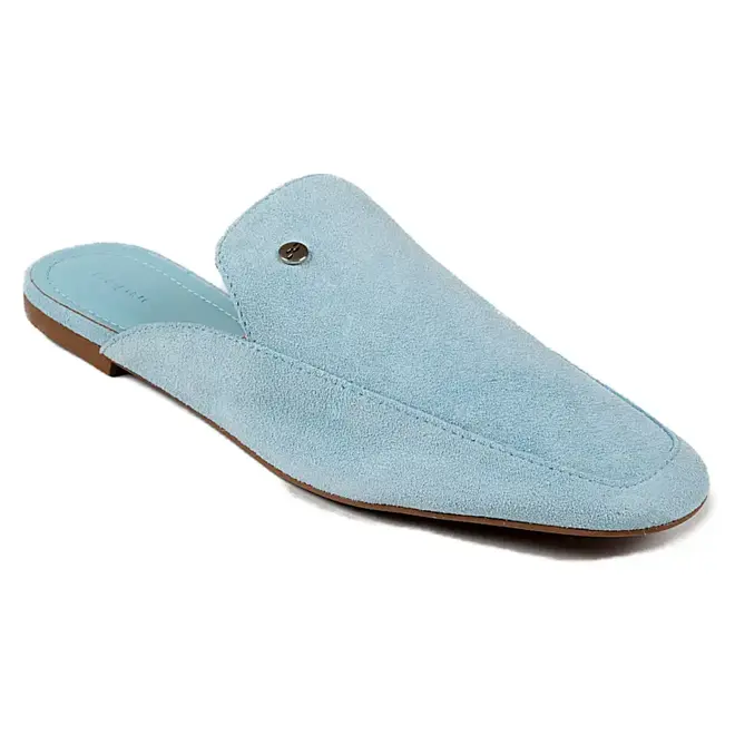 Tamanco Mule Itapuã Couro Azul Feminino