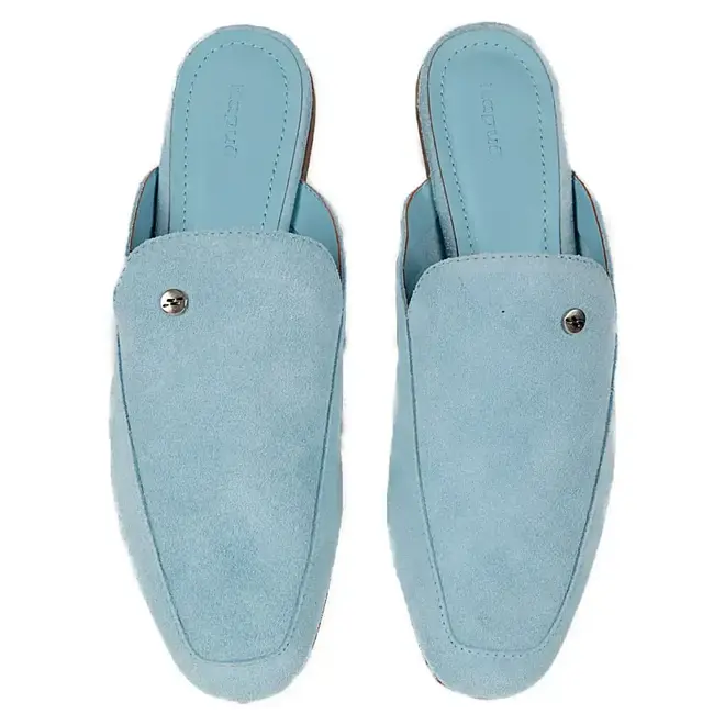 Tamanco Mule Itapuã Couro Azul Feminino