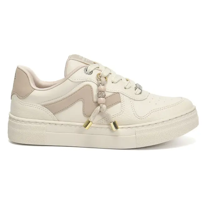 Tênis Casual Feminino Via Marte Creme 138-025-04