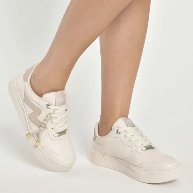 Tênis Casual Feminino Via Marte Creme 138-025-04