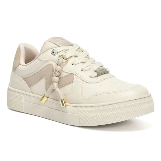 Tênis Casual Feminino Via Marte Creme 138-025-04