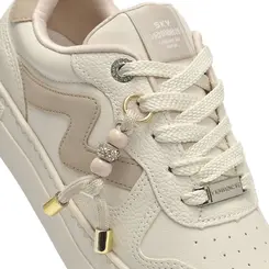 Tênis Casual Feminino Via Marte Creme 138-025-04
