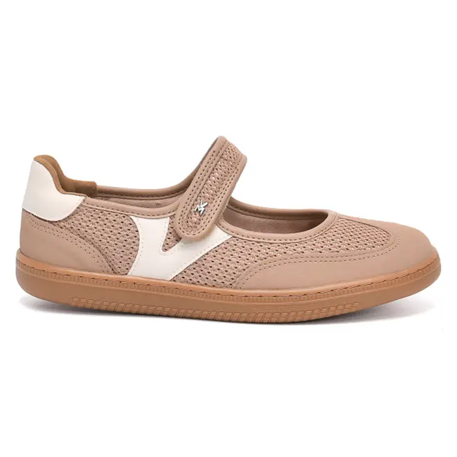 Tênis Sapatilha Feminino Via Marte Bege 129-019-06