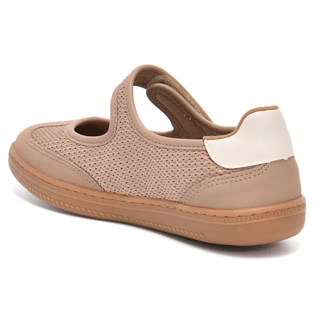 Tênis Sapatilha Feminino Via Marte Bege 129-019-06