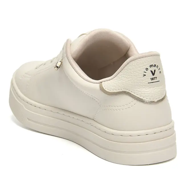 Tênis Casual Feminino Via Marte Creme 281-012-02