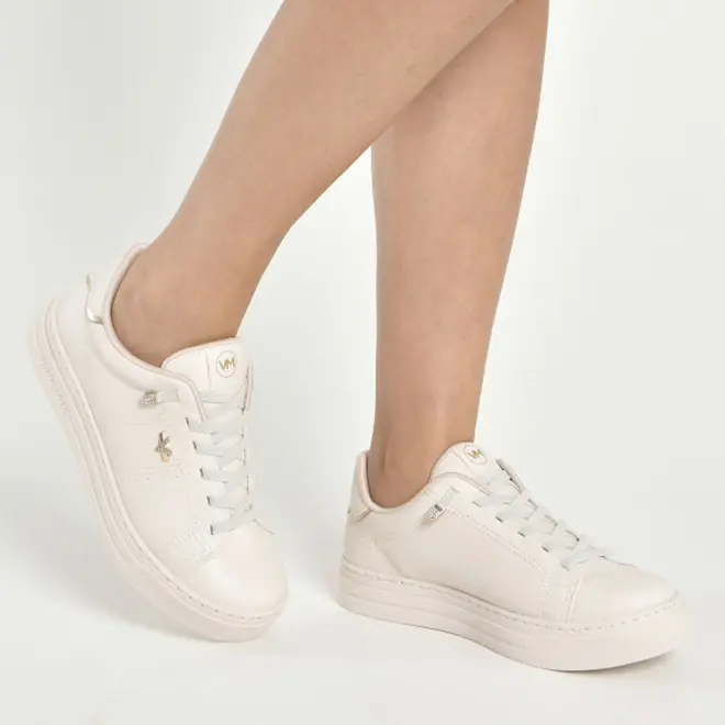 Tênis Casual Feminino Via Marte Creme 281-012-02