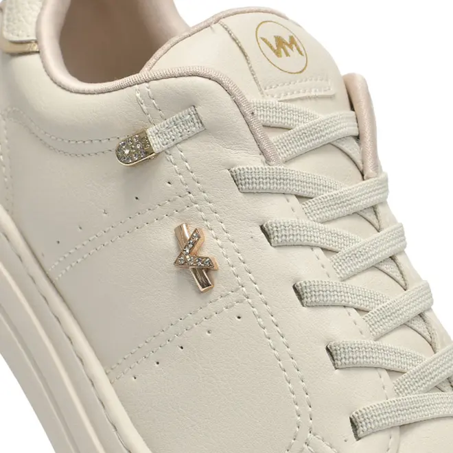 Tênis Casual Feminino Via Marte Creme 281-012-02