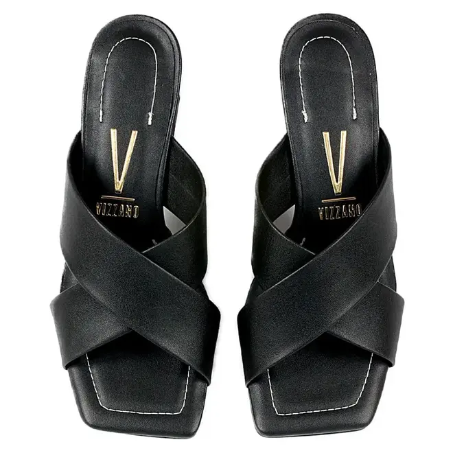 Tamanco Vizzano Tira Cruzada Preto Feminino