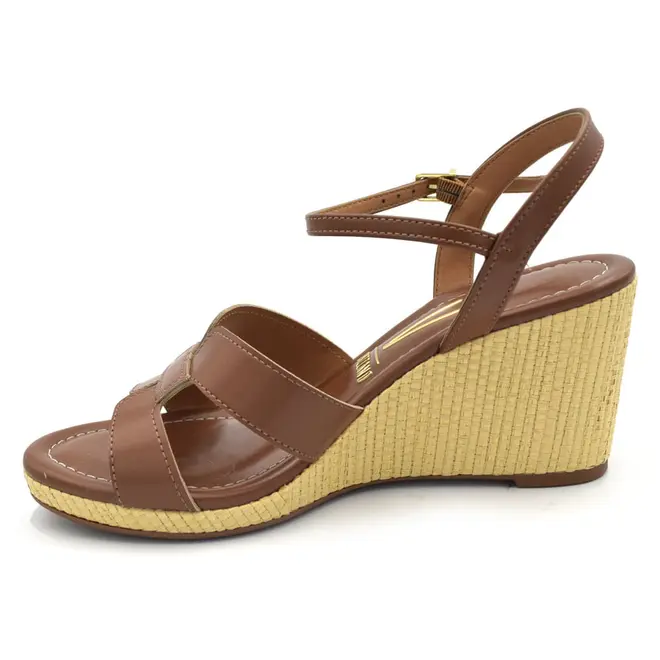 Sandália Anabela Feminina Vizzano Marrom 6501.130.32253