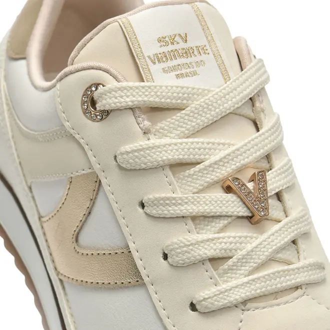 Tênis Casual Feminino Via Marte Branco 237-024-05