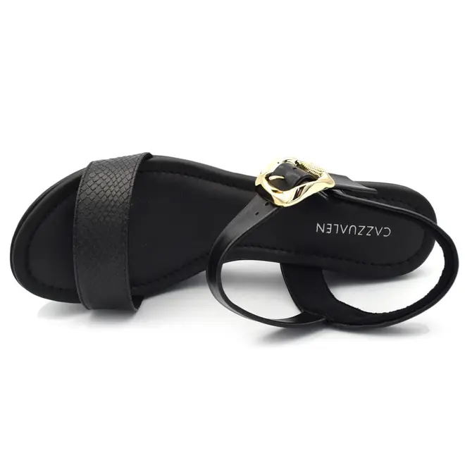 Sandália Plataforma Feminina Cazzualen Preto T5118-206