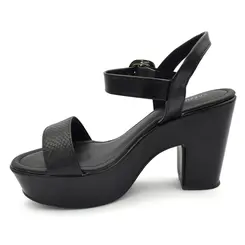 Sandália Plataforma Feminina Cazzualen Preto T5118-206