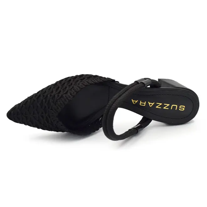 Mule de Salto Bloco Feminino Suzzara Preto 374061