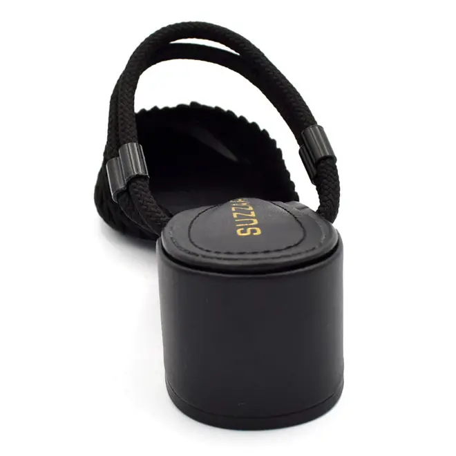 Mule de Salto Bloco Feminino Suzzara Preto 374061