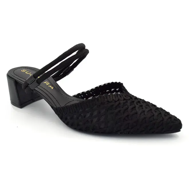 Mule de Salto Bloco Feminino Suzzara Preto 374061