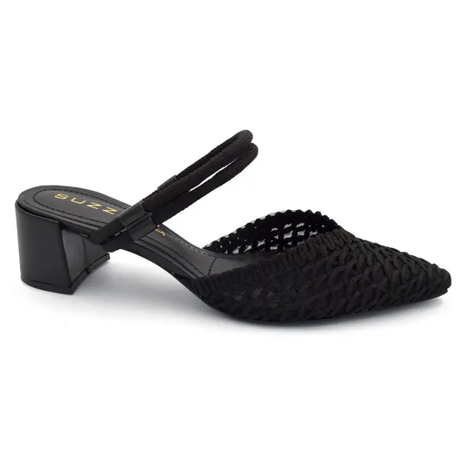 Mule de Salto Bloco Feminino Suzzara Preto 374061