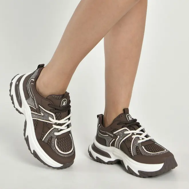Tênis Casual Feminino Via Marte Marrom 339-003-16