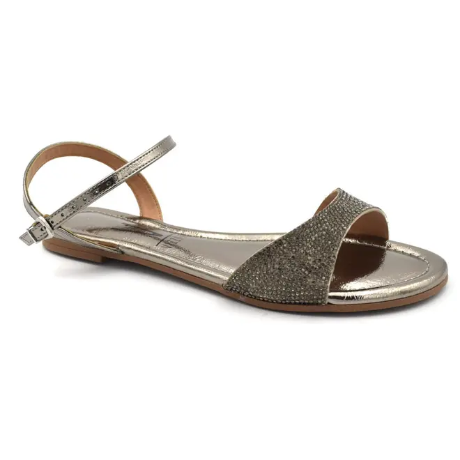 Sandália Rasteira Feminina Vizzano Prata 6371.1169.31950