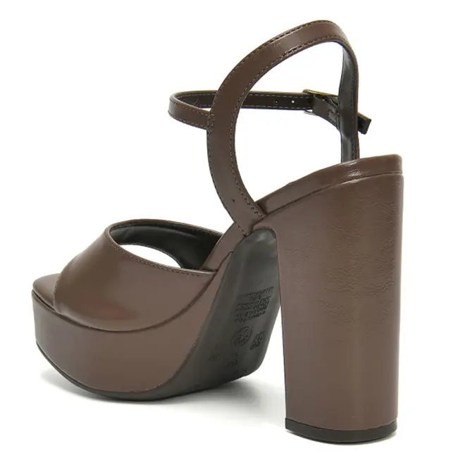Sandália Plataforma Feminina Via Marte Marrom 401-005-01