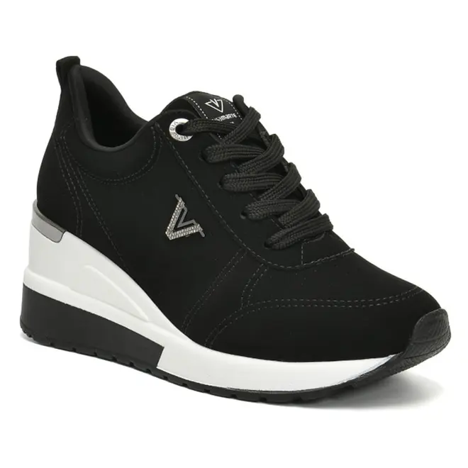 Tênis Anabela Feminino Via Marte Preto 046-023-01