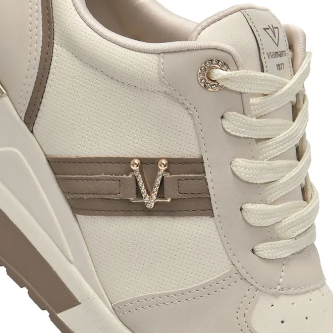Tênis Anabela Feminino Via Marte Creme 046-027-20