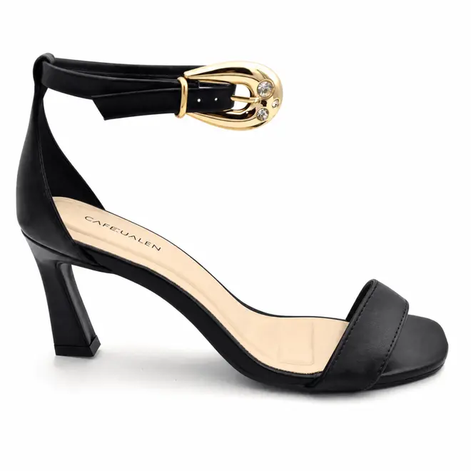 Sandália de Salto Feminina Cazzualen Preto T7533-224