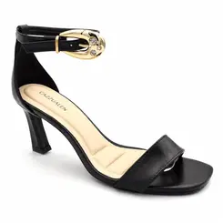Sandália de Salto Feminina Cazzualen Preto T7533-224