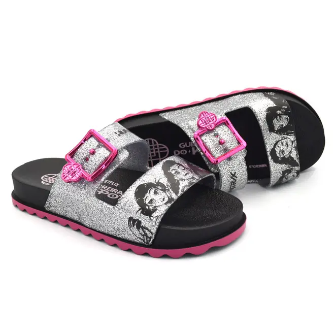 Papete de Menina Grendene Guerreiras Hunters do 28 ao 34 Preto 23505