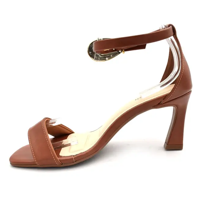 Sandália de Salto Feminina Cazzualen Marrom T7533-224