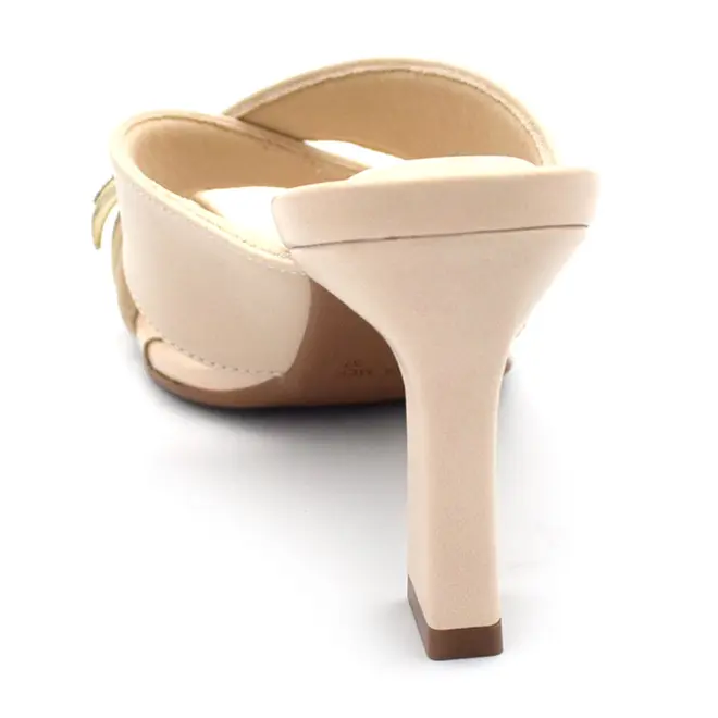 Tamanco de Salto Feminino Cazzualen Bege T7533-221