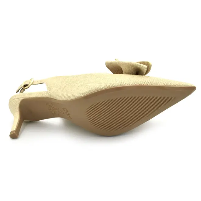 Scarpin Slingback Feminino Vizzano Creme 1456.115.31519