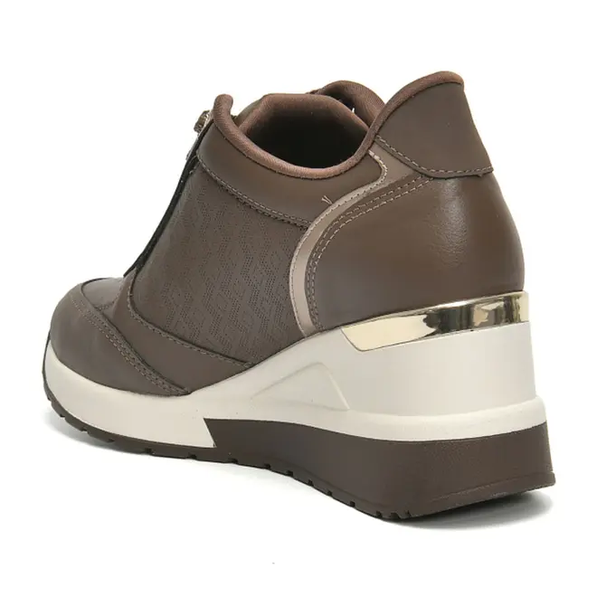 Tênis Anabela Feminino Via Marte Marrom 046-022-17