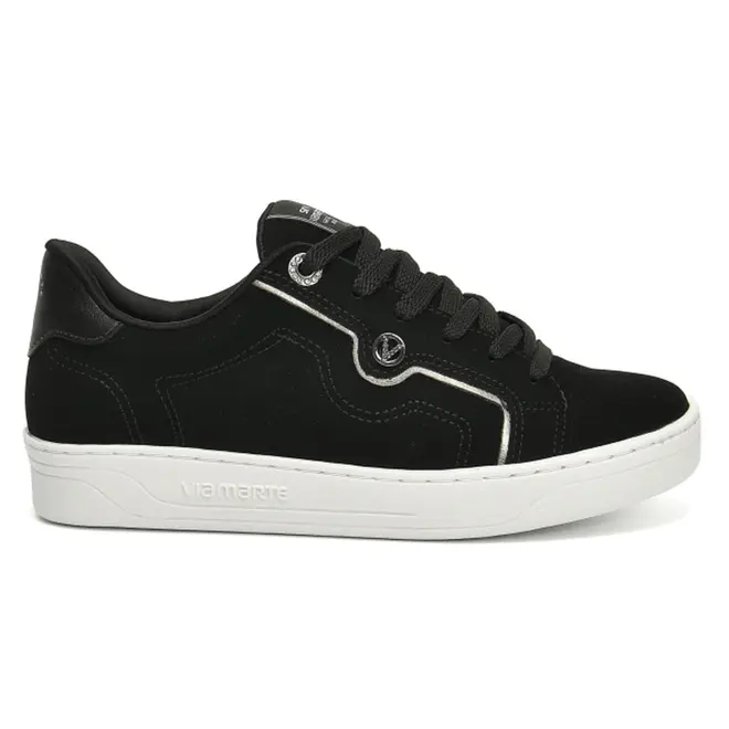 Tênis Casual Feminino Via Marte Preto 020-031-04