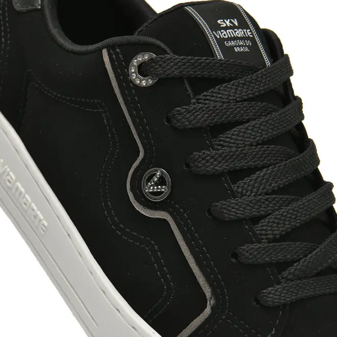 Tênis Casual Feminino Via Marte Preto 020-031-04