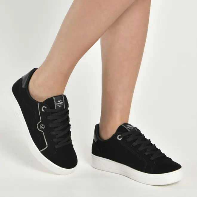 Tênis Casual Feminino Via Marte Preto 020-031-04