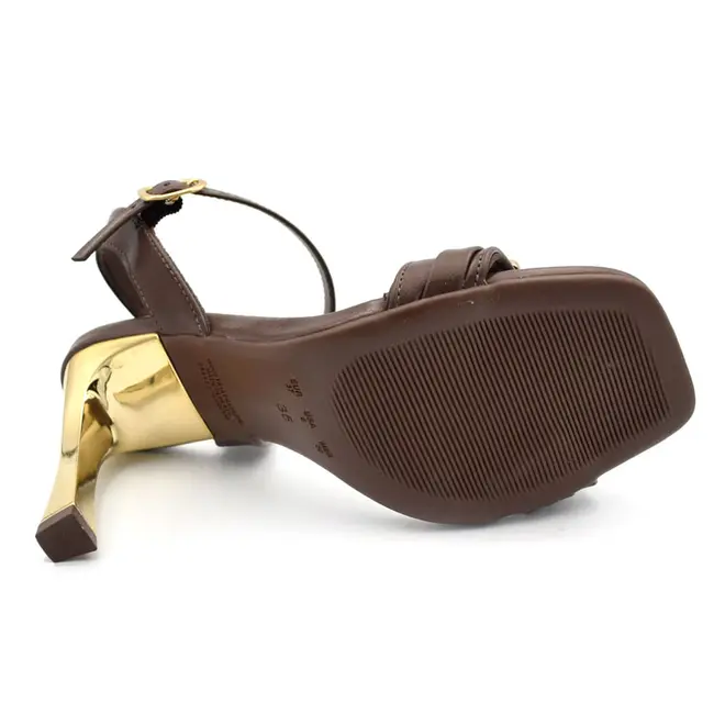 Sandália de Salto Feminina Cazzualen Marrom T8643-403