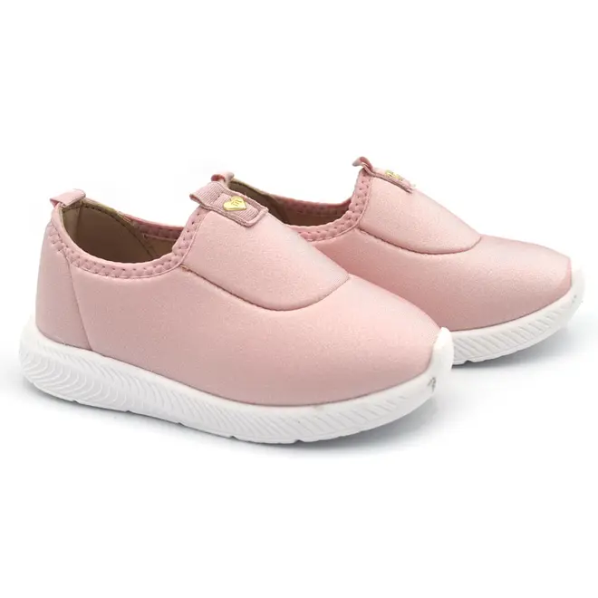 Tênis Slip On de Menina Molekinha do 18 ao 25 Rosa 2723.200.20703