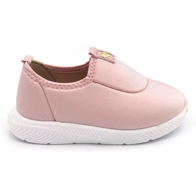 Tênis Slip On de Menina Molekinha do 18 ao 25 Rosa 2723.200.20703