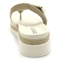 Tamanco Anabela Feminino Beira Rio Off White 8575.106.9569