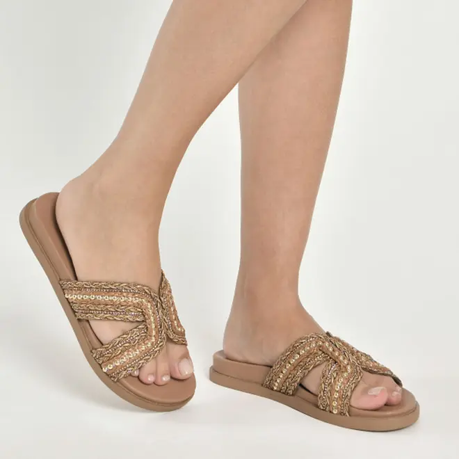 Papete Feminina Via Marte Marrom 107-052-07