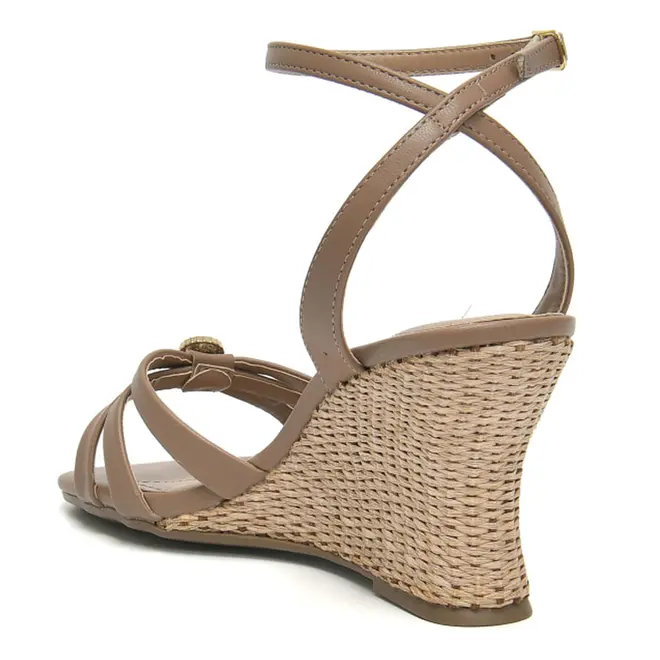 Sandália Anabela Feminina Via Marte Marrom 397-004-01