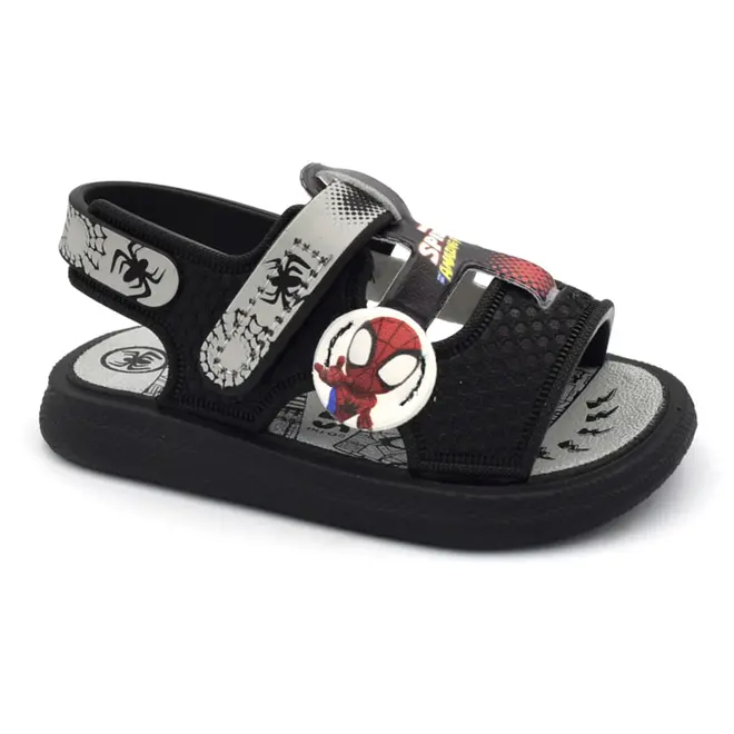 Papete de Menino Grendene Marvel Cover do 19 ao 27 Preto 23499