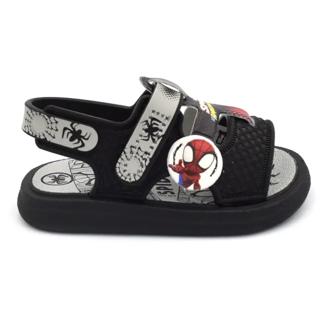 Papete de Menino Grendene Marvel Cover do 19 ao 27 Preto 23499