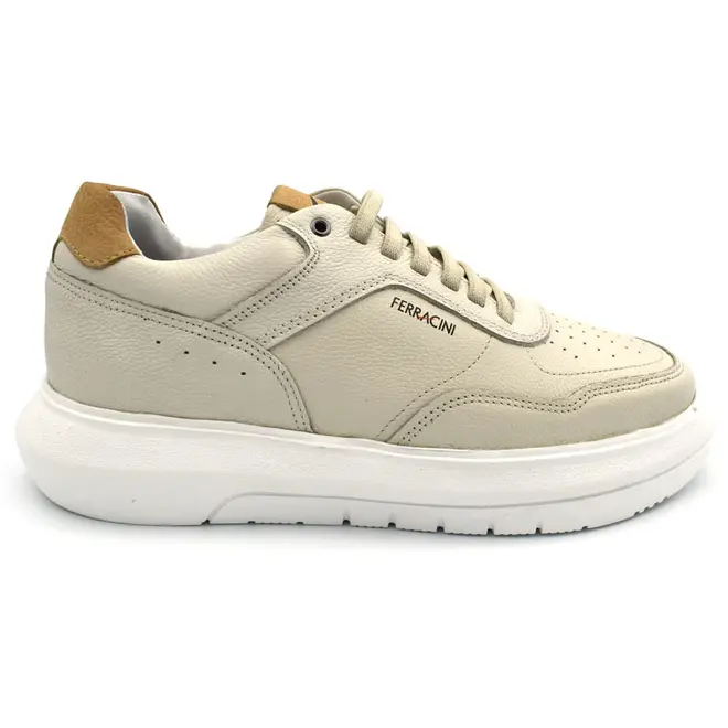 Tênis de Couro Masculino Ferracini Energy Bege 8292