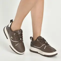 Tênis Casual Feminino Via Marte Marrom 219-019-12