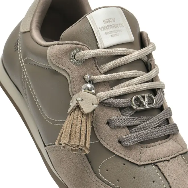 Tênis Casual Feminino Via Marte Marrom 393-004-02