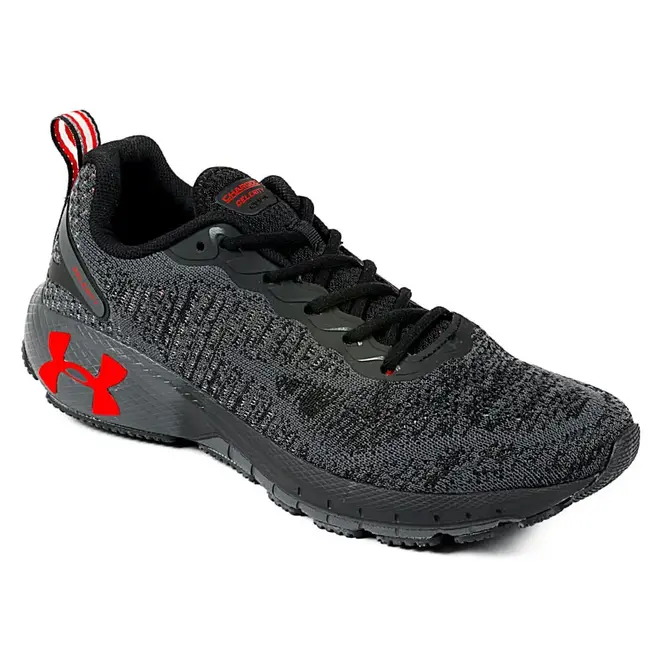 Tenis Under Armour  Esportivo Preto e Vermelho