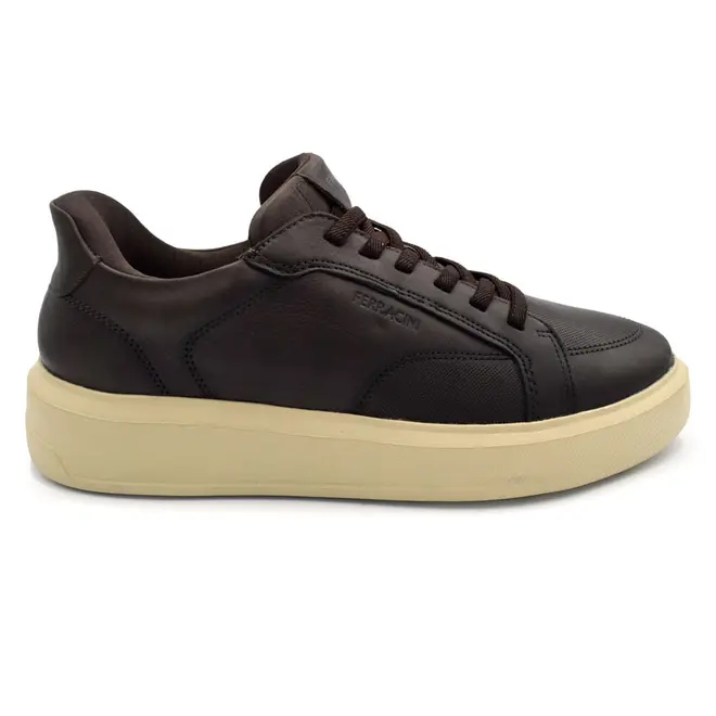 Tênis de Couro Masculino Ferracini Flip Marrom 9110