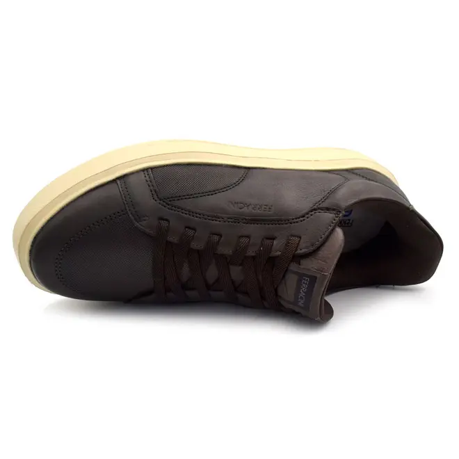 Tênis de Couro Masculino Ferracini Flip Marrom 9110