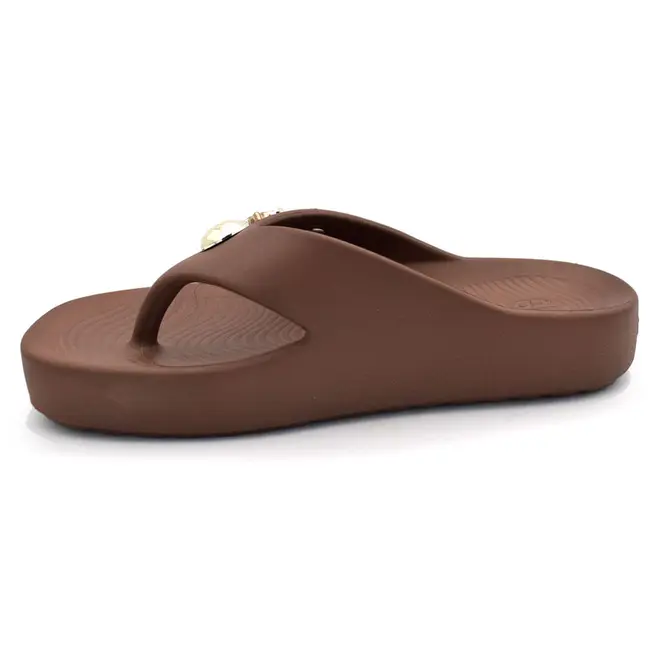 Chinelo Feminino Zaxy Zen Marrom 19361